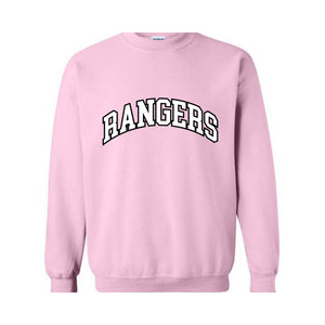 Team Mascot Sweatshirt, Rangers Team, Rangers Football Sweatshirt, Rangers Fan Sweatshirt, Rangers School Sweatshirt