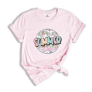 Summer Vibes Shirt, Beach Life Shirt, Floral Summer Shirt, Summer 2024 Shirt, Summer Time Shirt, Family Trip Shirt