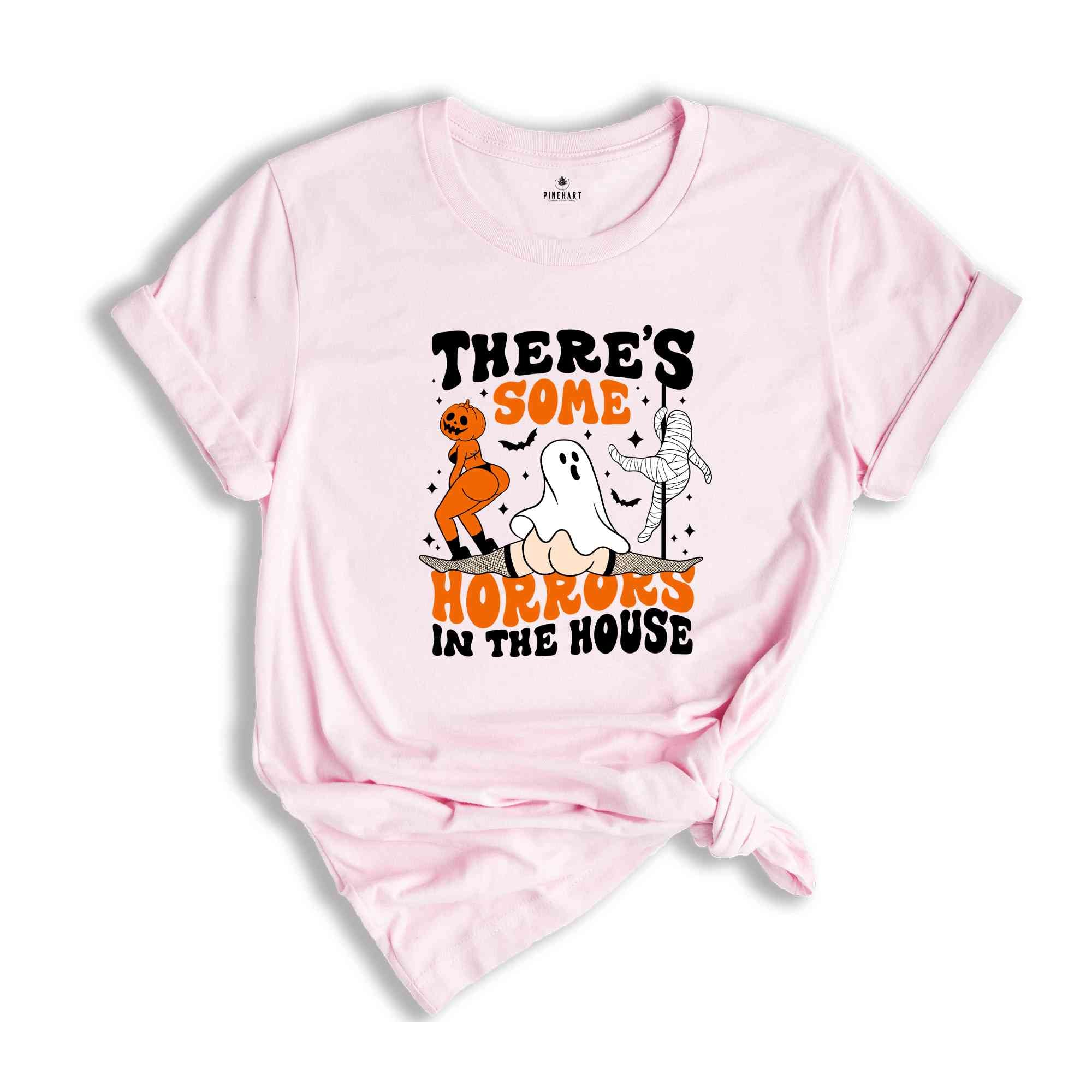 There's Some Horrors In The House Shirt, Funny Halloween Shirt, Cute Halloween Shirt, Spooky Season Shirt, Horror Shirt, Pumpkin Shirt