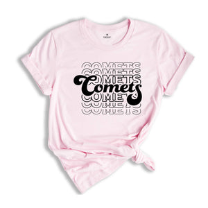 Team Mascot Shirt, Comets Team Shirt, Comets Team Spirit, Comets Fan Shirt, Comets School Shirt, Comets School Spirit