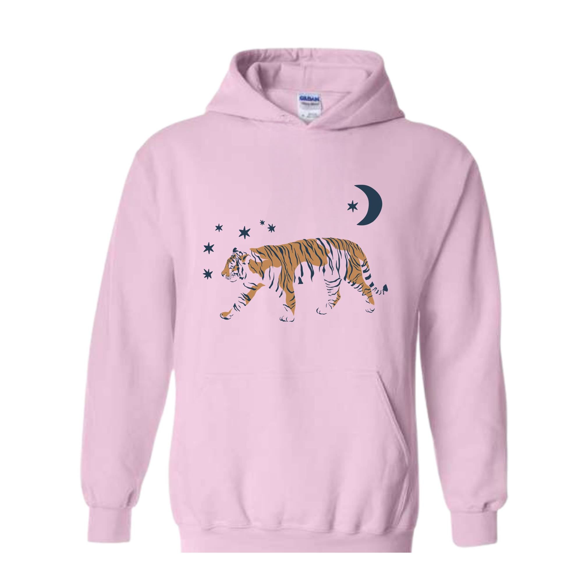 Tiger Sweatshirt, Retro Tiger Crewneck Sweatshirt, Celestial Tiger Tee, Asian Zodiac Tiger Hoodie, Astrology Gift, Vintage Tiger Sweatshirt