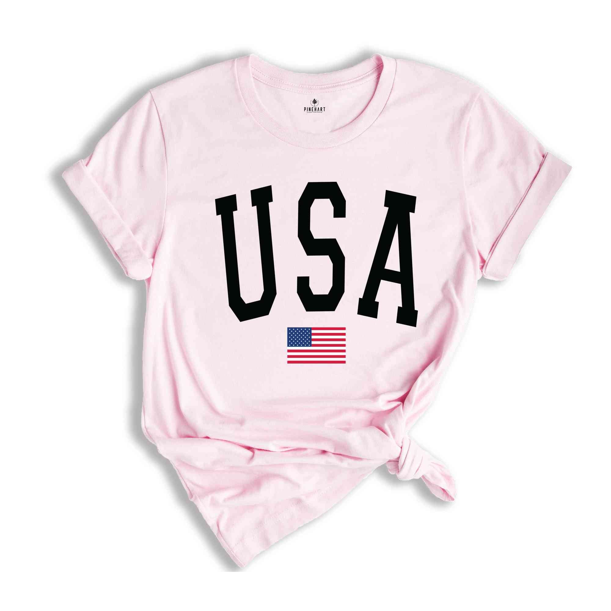 USA Flag T-Shirt, 4th of July Shirt, Patriotic Usa Flag Tee, USA Flag Gifts, Fourth Of July Celebration Outfits