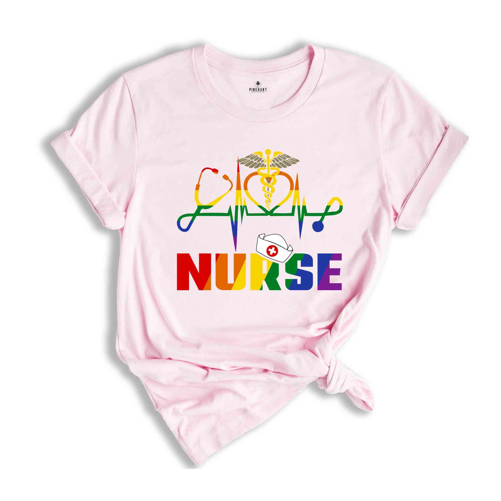 LGBT Nurse Shirt, LGBT Pride Nurse Gift, Nurse Life Shirt, Nurse Appreciation, Nurse Shirt, New Nurse Gift