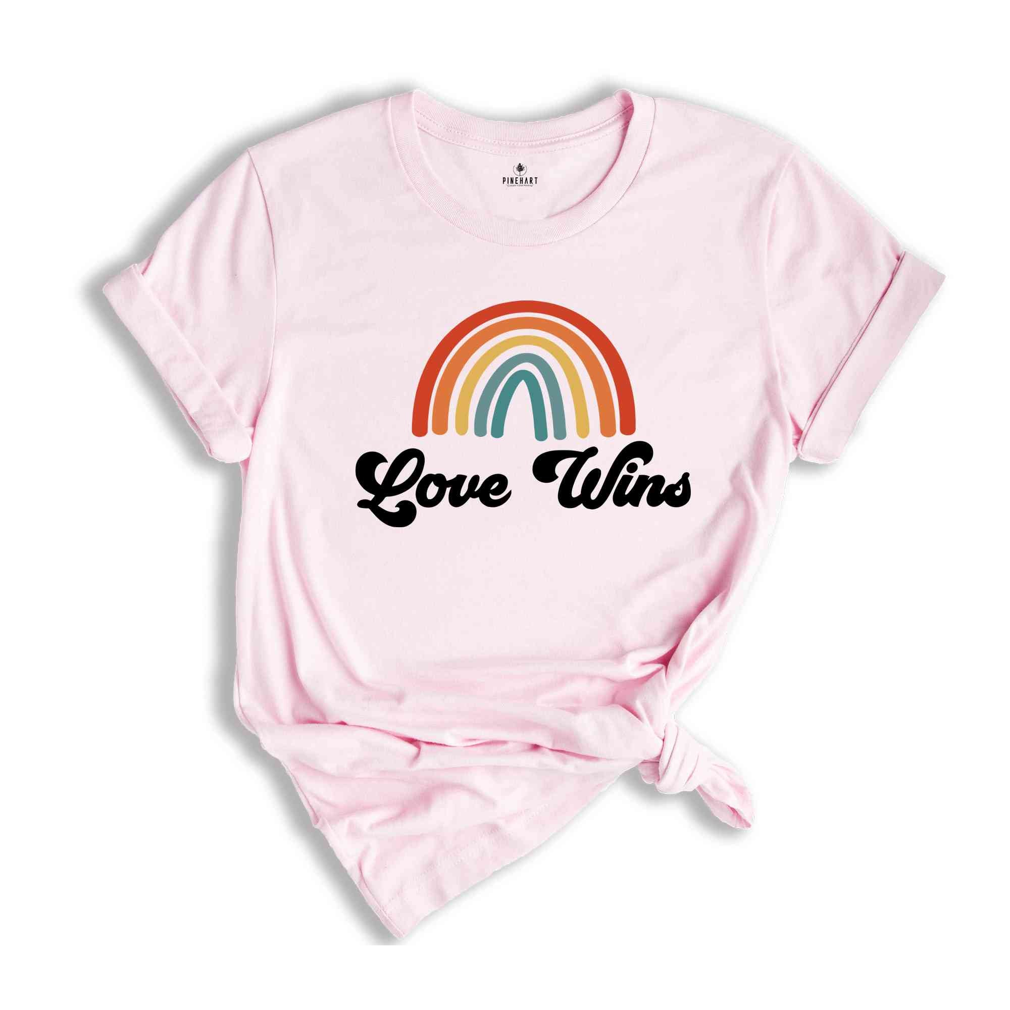 Love Wins Shirt, Rainbow Shirt, LGBT Shirt, Love Is Love Shirt, Equal Rights Shirt, LGBTQ Shirt, Gay Shirt, Lesbian Shirt