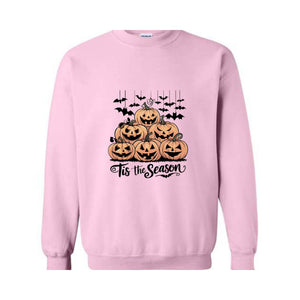 Tis The Season Halloween Sweatshirt, Halloween Sweatshirt,Spooky Season Sweatshirt, Hocus Pocus, Halloween Gift