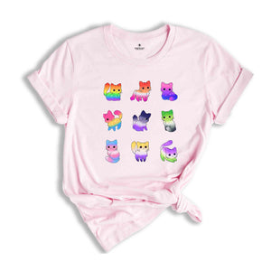 Rainbow Pride Cat Shirt, LGBT Supportive Tee, LGBT Shirt, Pride Shirt, Cat Lover Shirt, Equality Shirt, Pride Rainbow Shirt, Cute Cat Shirt