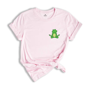 Yoga Frog Shirt, Cute Frog Shirt, Yoga Lover Shirt, Animal Meditation, Kawaii Frog Shirt, Frog Lover Gift, Namaste Shirt