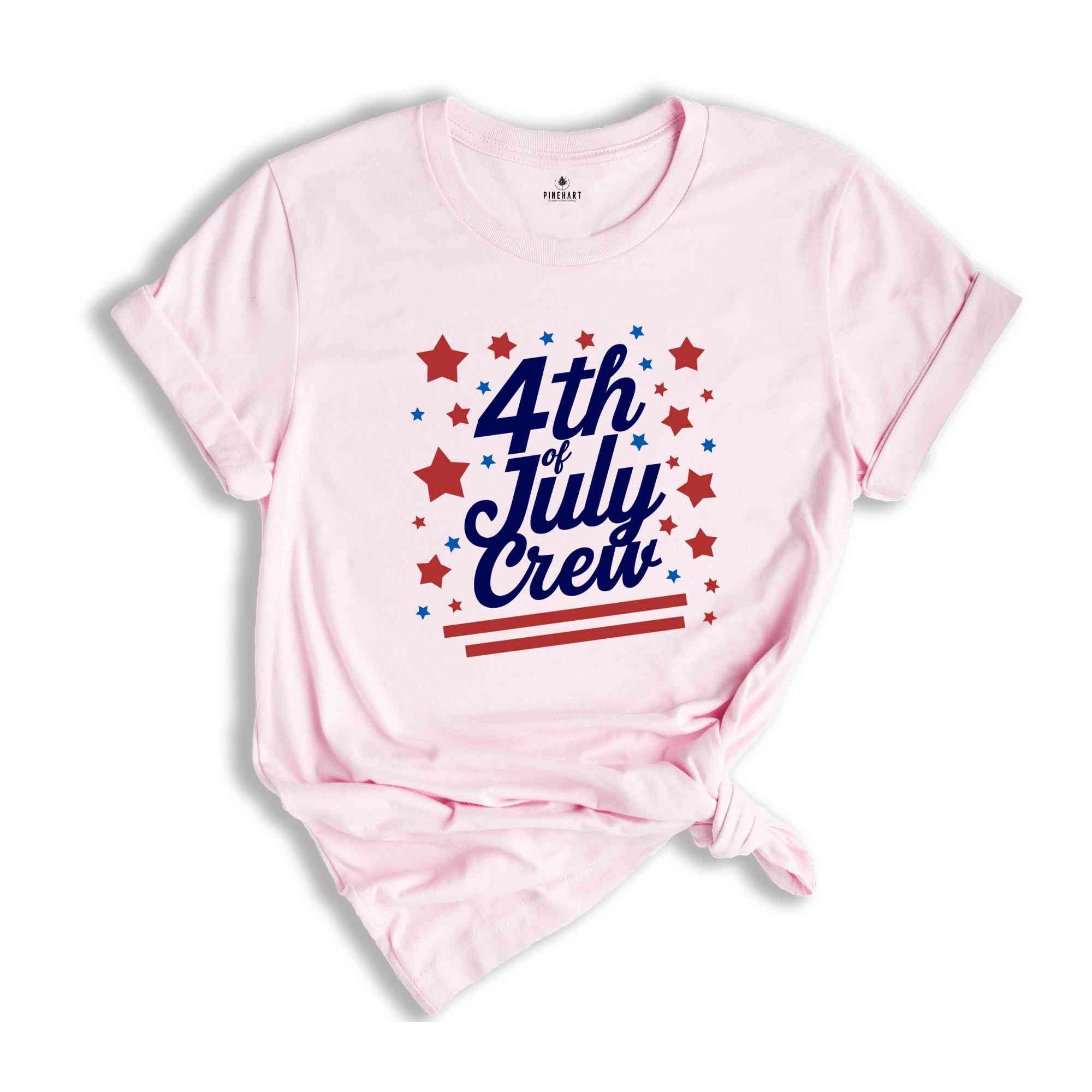 4th Of July Crew Matching Family Shirts, Fourth Of July Matching Family Party T-Shirts, Fun Party Shirts