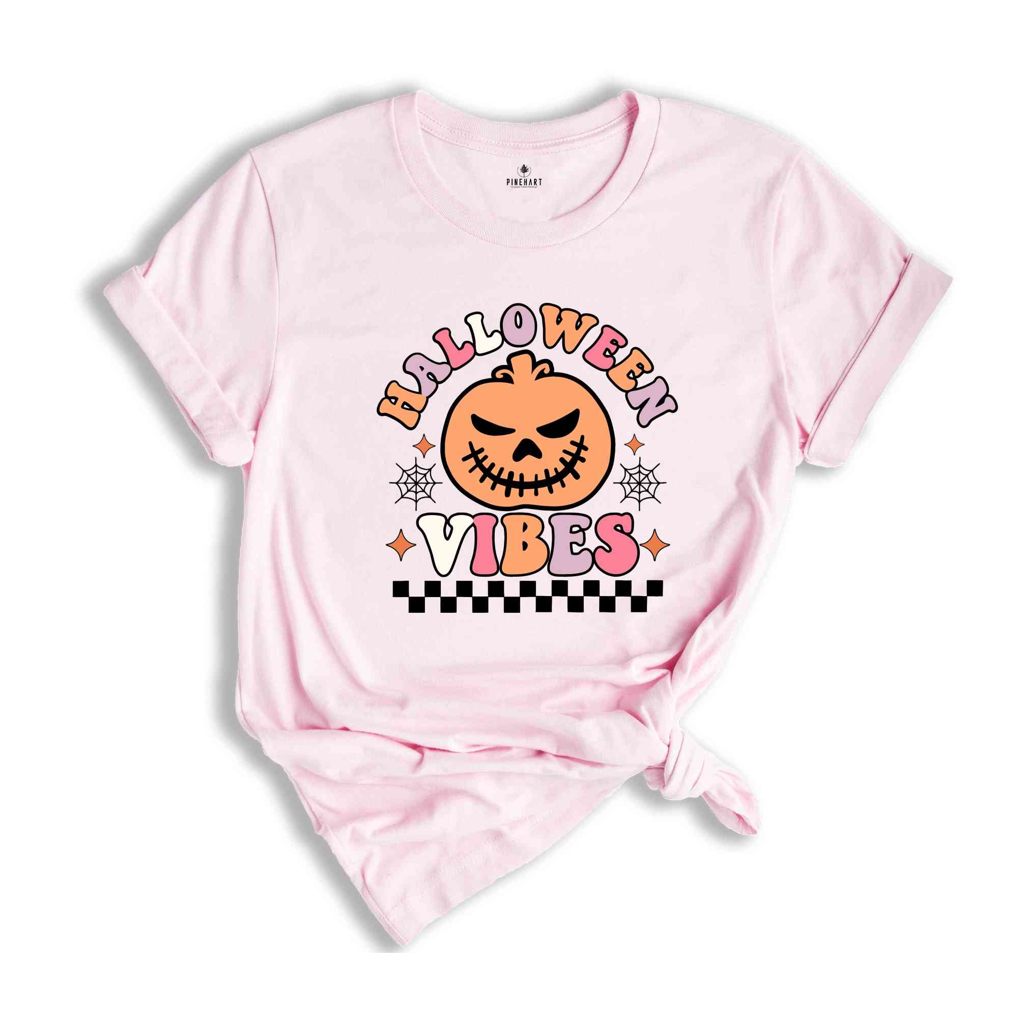 Pumpkin Shirt, Halloween Vibes Shirt, Retro Halloween Shirt, Halloween Gift, Spooky Season Shirt, Halloween Party Shirt, Cute Halloween Tee