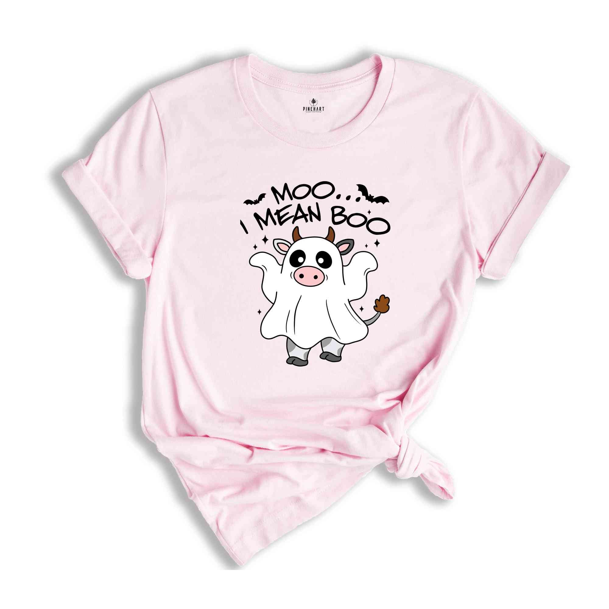 Moo I Mean Boo Shirt, Cute Cow Shirt, Funny Ghost Shirt, Halloween Shirt, Cute Halloween Shirt, Boo Shirt, Ghost Shirt, Spooky Season Shirt