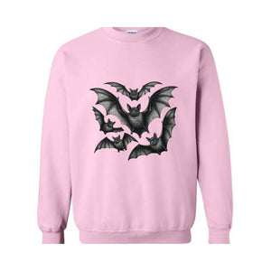 Bat Sweatshirt, Halloween Sweatshirt, Vintage Gothic Vampire Bat Sweatshirt, Spooky Season Sweatshirt