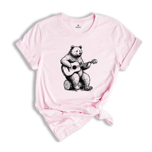 Bear Playing Guitar Shirt, Bear Shirt, Bear And Music Shirt, Musician Shirt, Guitar Player Shirt, Bear Guitar Shirt, Music Guitar Gift