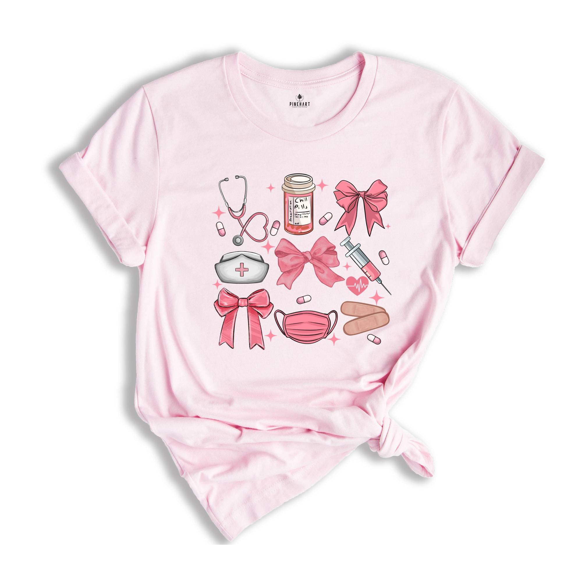 Cute Dentist T-Shirt, Dentist Pink Bow Coquette Shirt, Dental Life, Dental Gifts, Dental Hygiene Tee, Gifts for Dentists