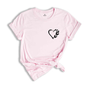 Pocket Butterfly Shirt, Valentines Day Shirt, Couple Matching Shirt, Valentines Days Gift, Wifey and Hubby Shirt, Love Shirt, Butterfly Tee