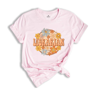 Librarian Shirt, Cute Librarian Tee, Gift For Librarian, Teacher Gift Tee, Library Reading Shirt, School Librarian Gift, Book Shirt