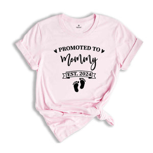 Promoted to Mommy Shirt, Custom Mommy Shirt, New Mom Shirt, Mom To Be Gift, Mother's Day Gift, Baby Shower Gift, Mom Tees