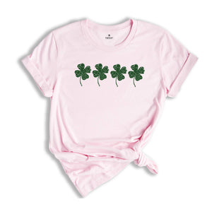 Retro Shamrock Shirt, Womens St Patricks Day Shirt, Lucky Shirt, Four Leaf Clover, Irish Shirt, Saint Patricks Day Shirt, Shenanigans Tee