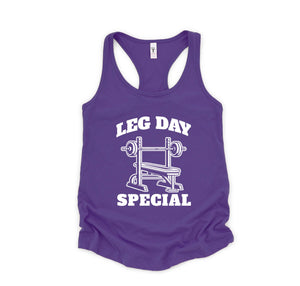 Leg Day Special Tank Top, Funny Gym Shirts, Gym Rat Tank Top, Fitness Tank Top, Womens Workout Gym Tank Top Sleeveles