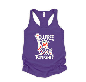 Are You Free Tonight Tank, 4th Of July Tank, Statue of Liberty 4th of July Tank Top, America Tank Tops