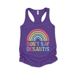 Don't Say Desantis Tank Top, Gay Pride Tank Top, Pride Flag Tank Top, Love Is Love Shirt, Gay Tank Top