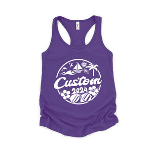 Custom Beach Trip Tank, Personalized Beach Trip Tank, Beach Fan Tank Top, Holiday Tank, Custom Vacation Tank, Custom Travel Tank