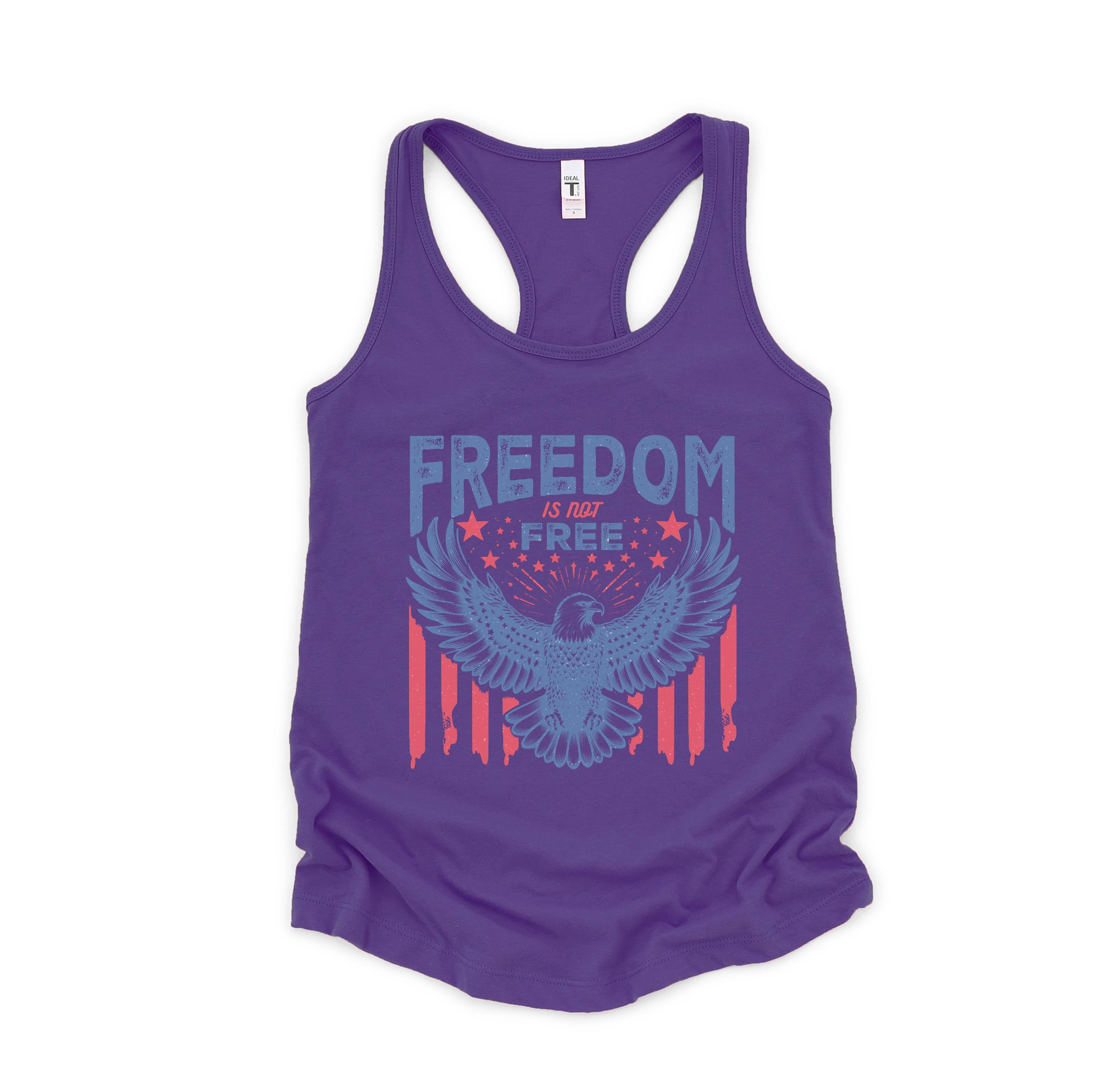 Freedom Is Not Free Tank Top, July 4th Tank Top, USA Tank Top, Fourth Of July Outfit, Patriotic Top, Independence Day, 4th Of July Tank Top