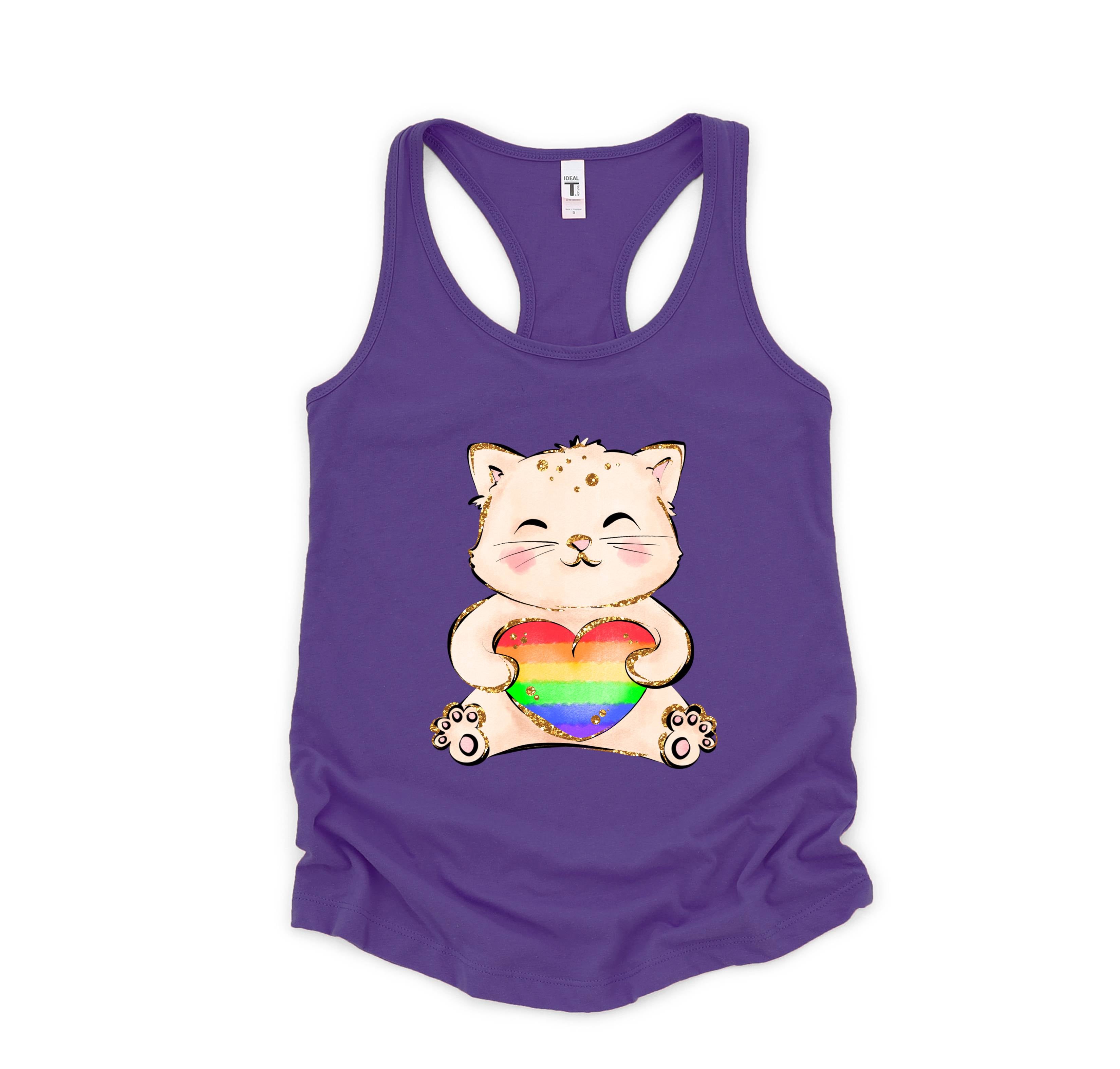 Cute LGBTQ Cat Tank Top, LGBTQ Pride Tank Top, Gay Pride Tank Top, Pride Month Tank Top, Love Is Love Tank Top, Female Symbol Tank Top