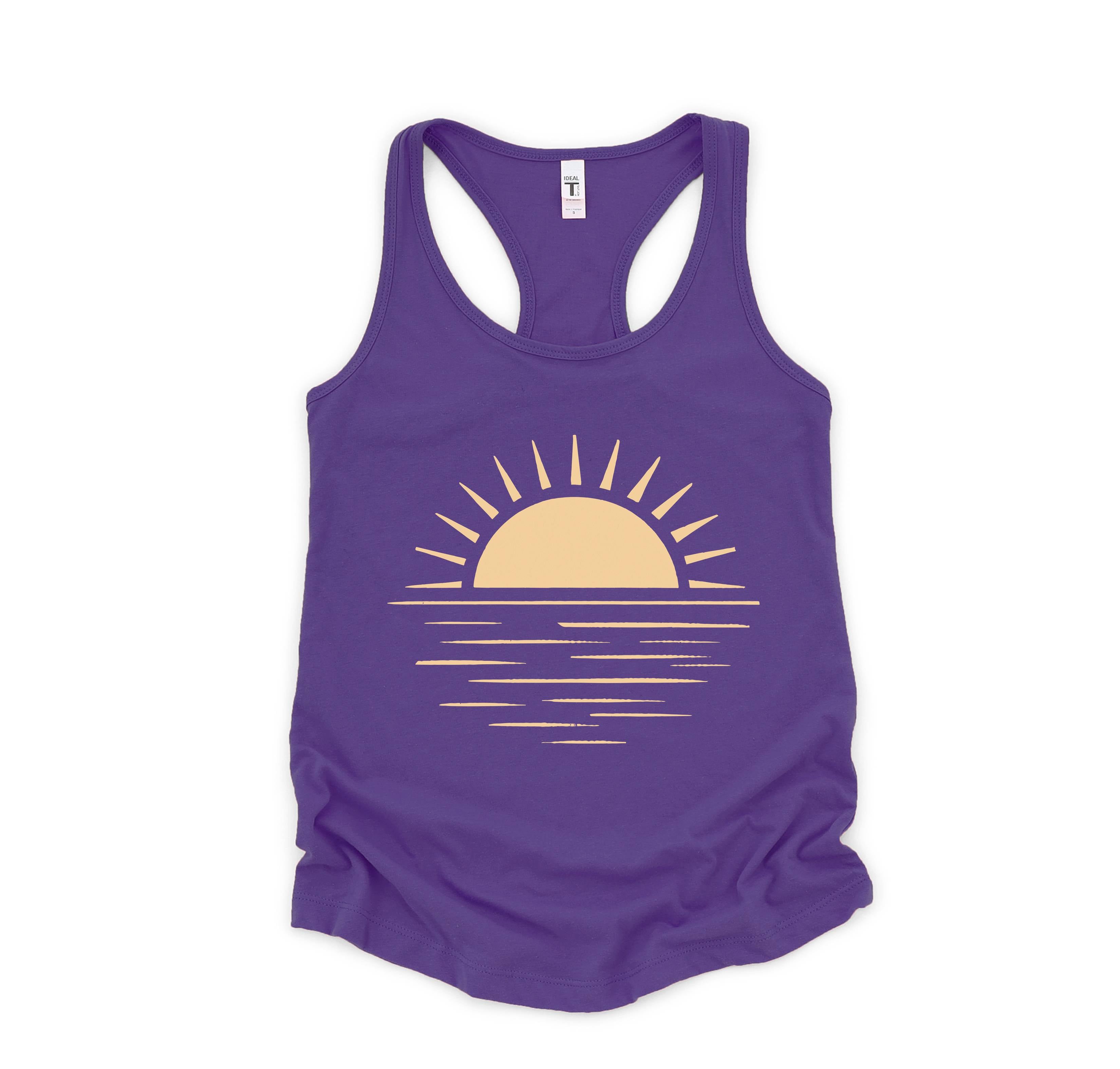 Sun Tank Top, Sunshine Tank Top, Summer Shirt For Lady, Beach Tank Top, Summer Positive Vibes Shirt, Ocean Tank Top