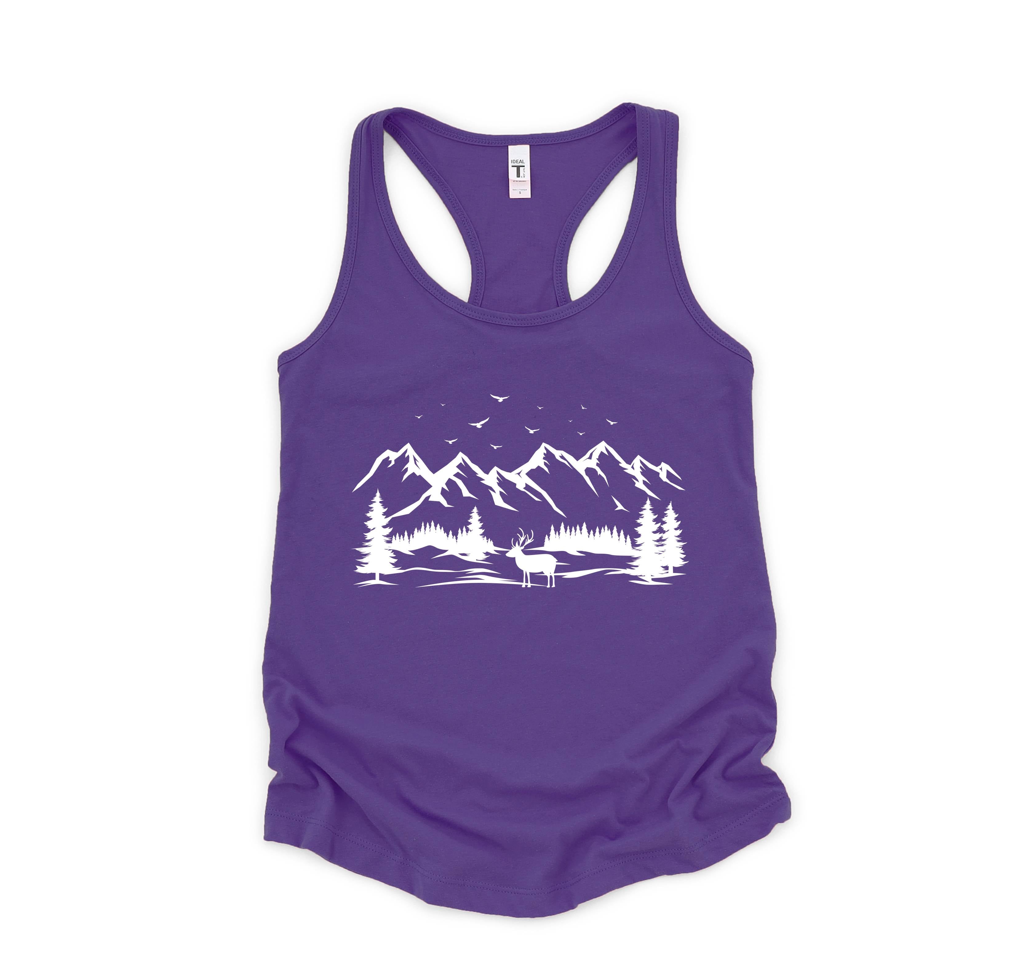 Deer Mountain,Tank Top,Hiking Tank Top,Deer Tank Top,Hippie Tank Top,Mountain Tank Top,Boho Tank Top,Camping Tank Top,Yoga Tank Top,Custom Tank Top,Exercise Tank Top,Camp Tank Top,Mountain Camp Tank