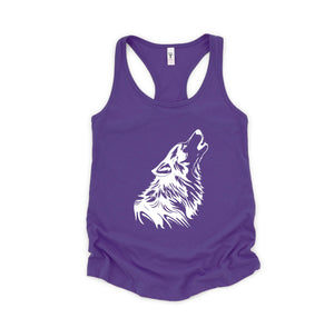 Wolf Tank Top, Howling Wolf Tank Top , Wolves Tank Top, Animal Tank Top, Camp Tank Top, Girls Tank Top, Gift for Mom