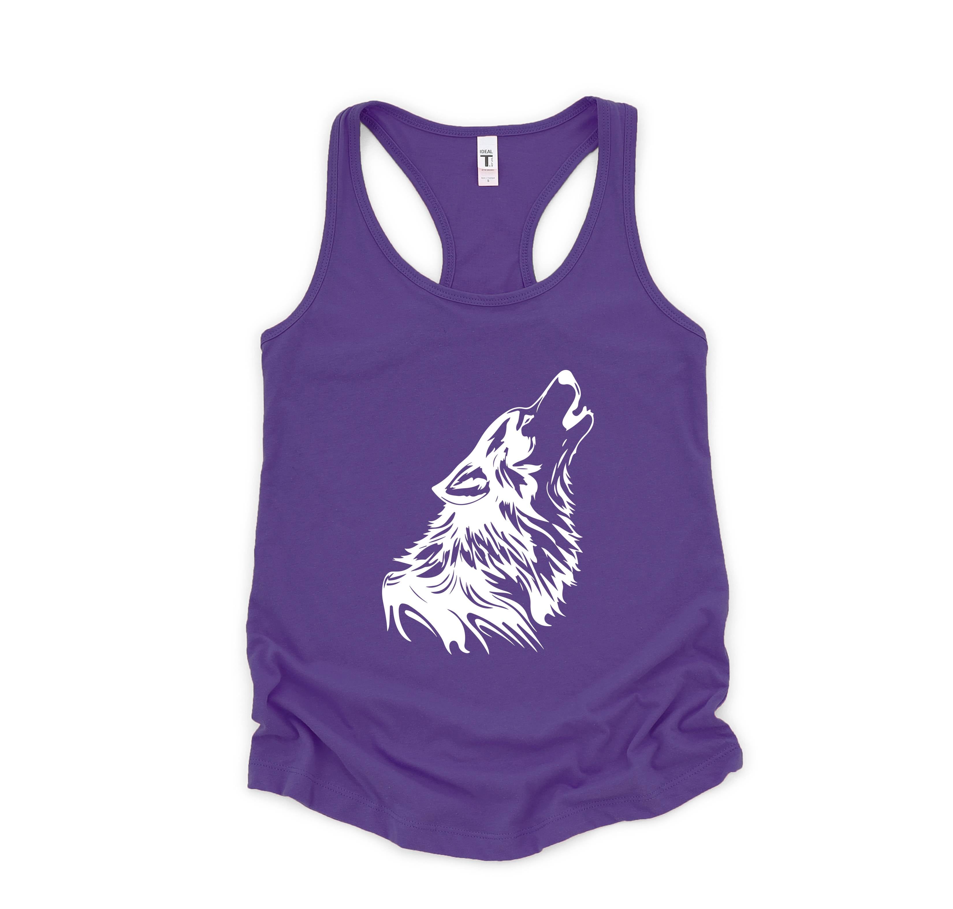 Wolf Tank Top, Howling Wolf Tank Top , Wolves Tank Top, Animal Tank Top, Camp Tank Top, Girls Tank Top, Gift for Mom