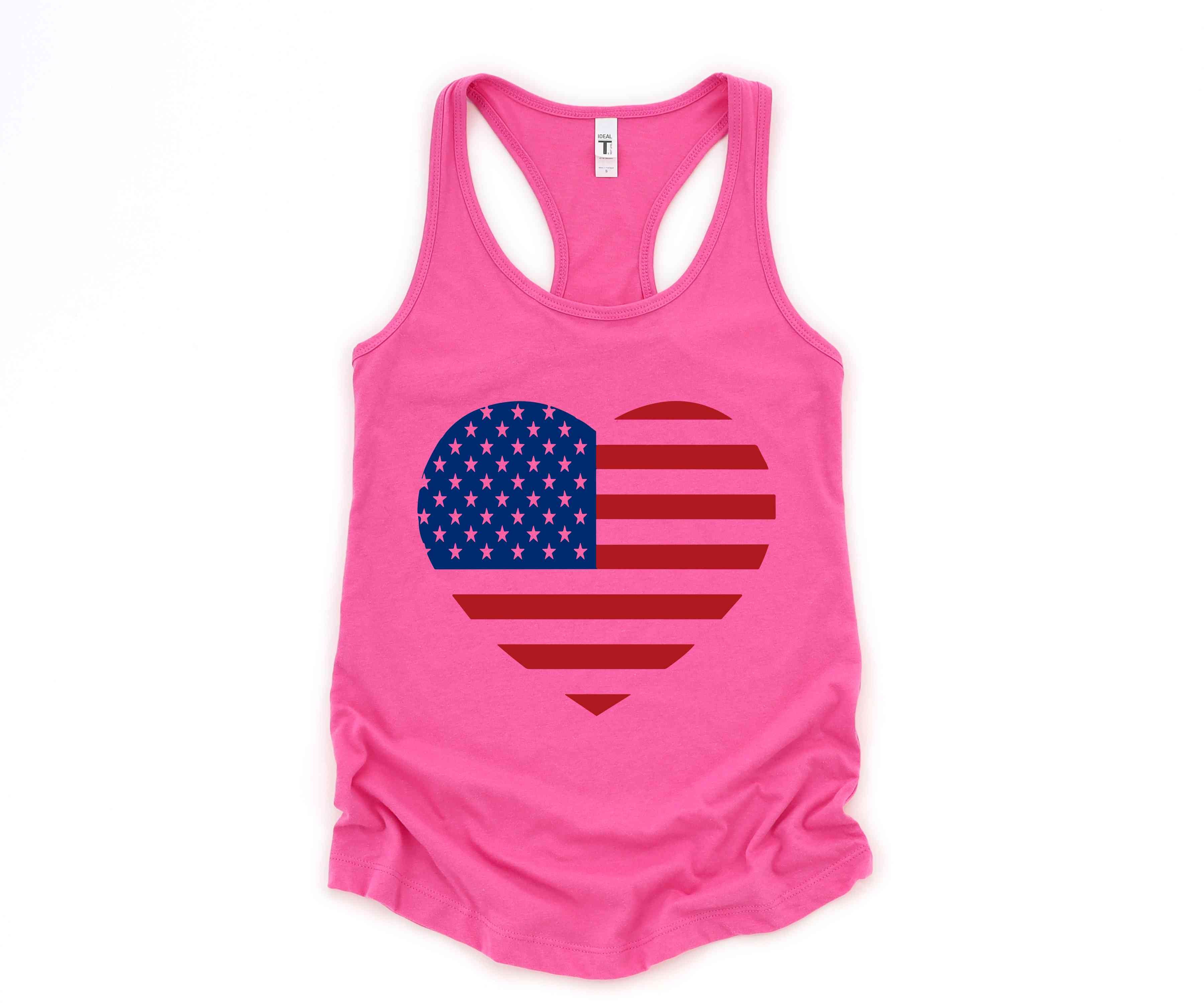 American Flag Tank Top, 4th of July Tank Top, Heart Tank Top, Independence Day Tank Top, Freedom Tank Top, Memorial Day Tank Top