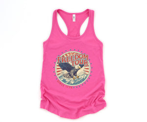 Freedom Tour Tank Top, Bald Eagle Shirt, July 4th Tank Top, USA Tank Top, Independence Day, 4th Of July Tank Top, Fourth Of July Outfit