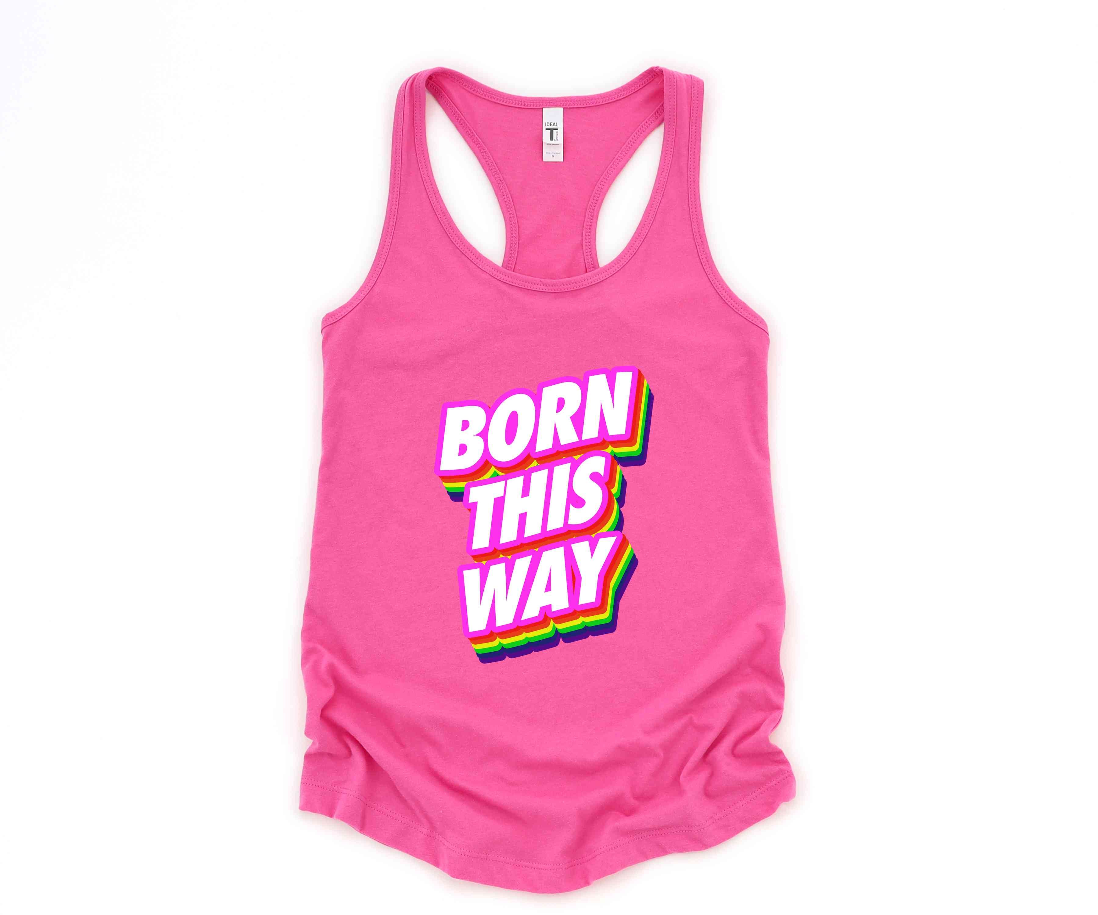 Born This Way LGBT Tank Top, Pride Month Tank Top, Rainbow Pride Tank Top, Love Is Love Tank Top, Equal Rights Tank Top