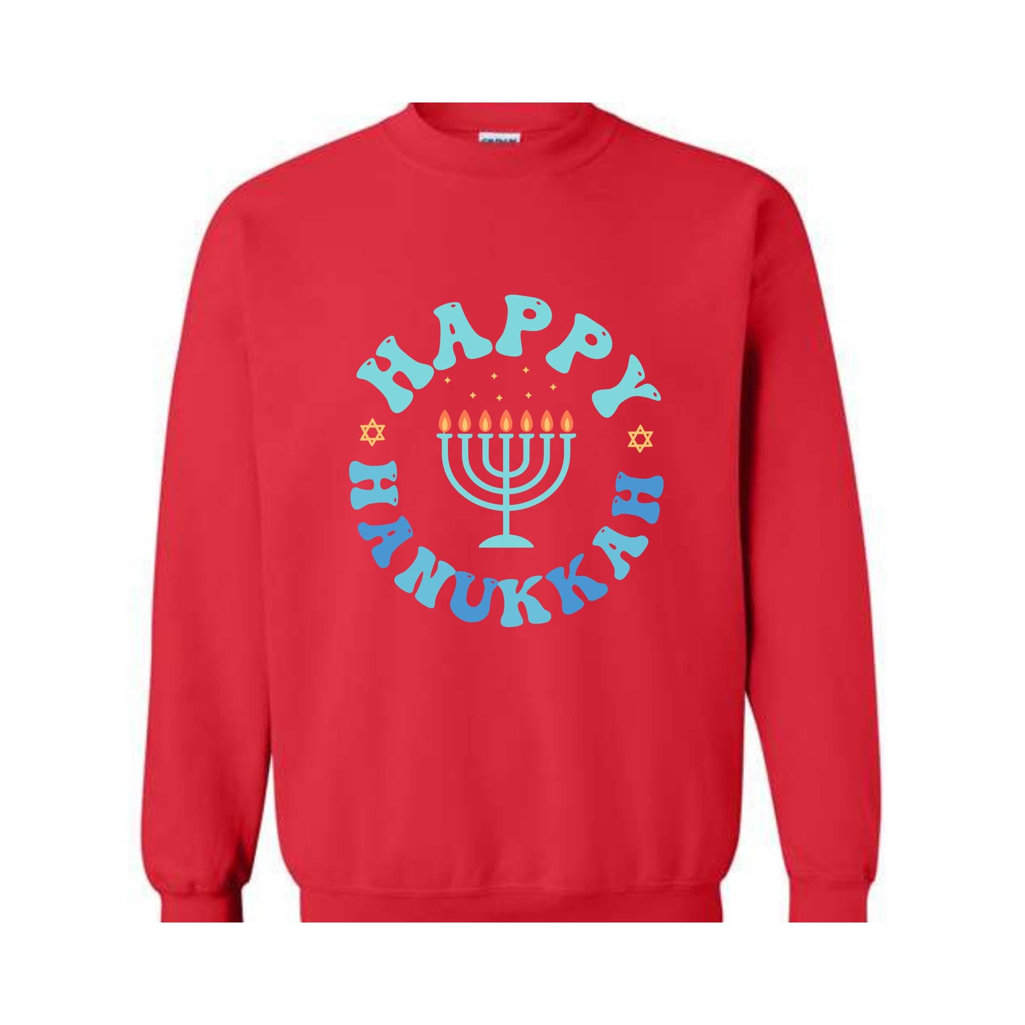 Happy Hanukkah Sweatshirt, Hanukkah Dinner , Funny Jewish Family