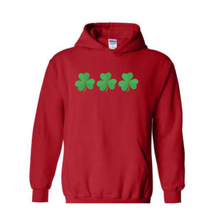 Shamrock St Patrick's Day Sweatshirt, St Patricks Hoodie, St Patrick's Day Gift, Shamrock Hoodie, Lucky Sweatshirt, Lucky Irish Hoodie