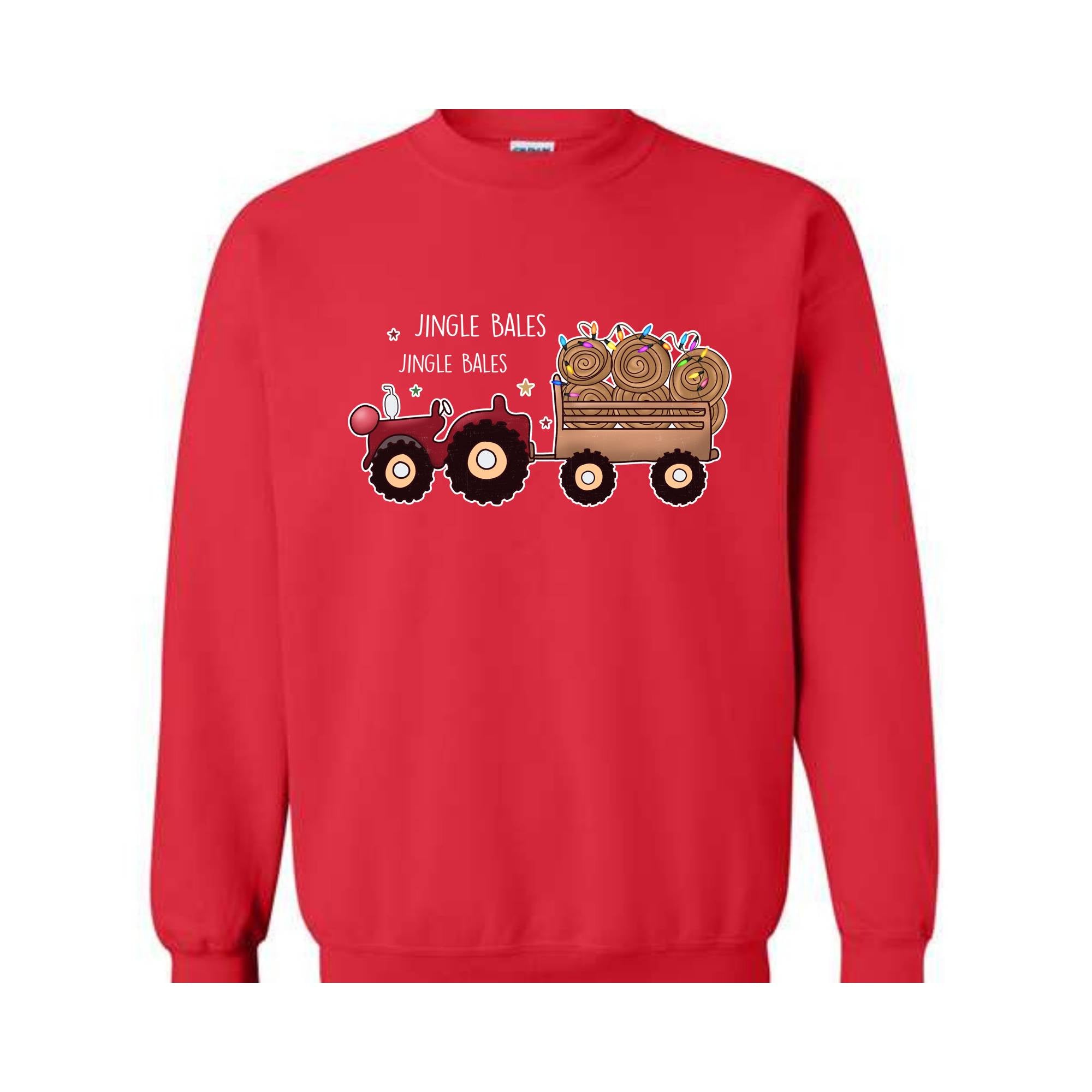 Jingle Bales Jingle Bales Sweatshirt, Christmas Sweatshirt, Farming Sweatshirt, Christmas Farmer Sweatshirt, Christmas Lights