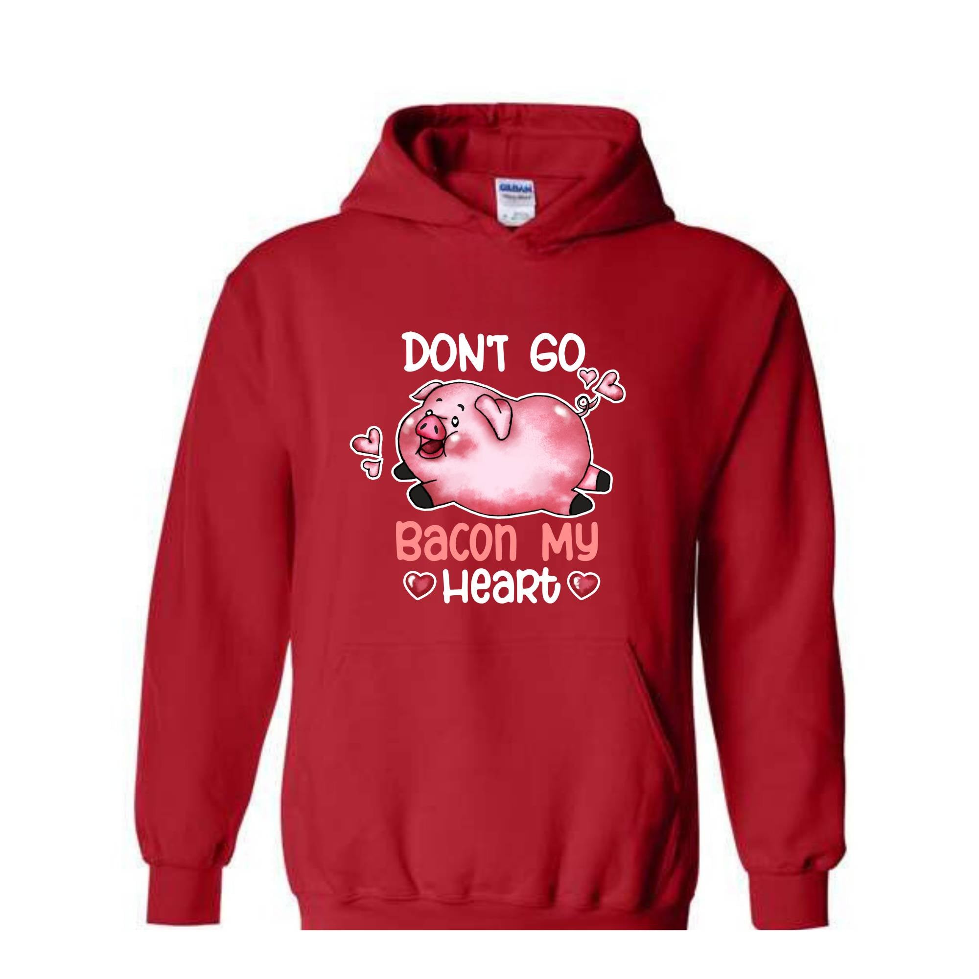 Don't Go Bacon My Heart Sweatshirt, Valentine Pig Sweatshirt, Pig Lover Sweatshirt, Retro Pig Sweatshirt, Valentines Day