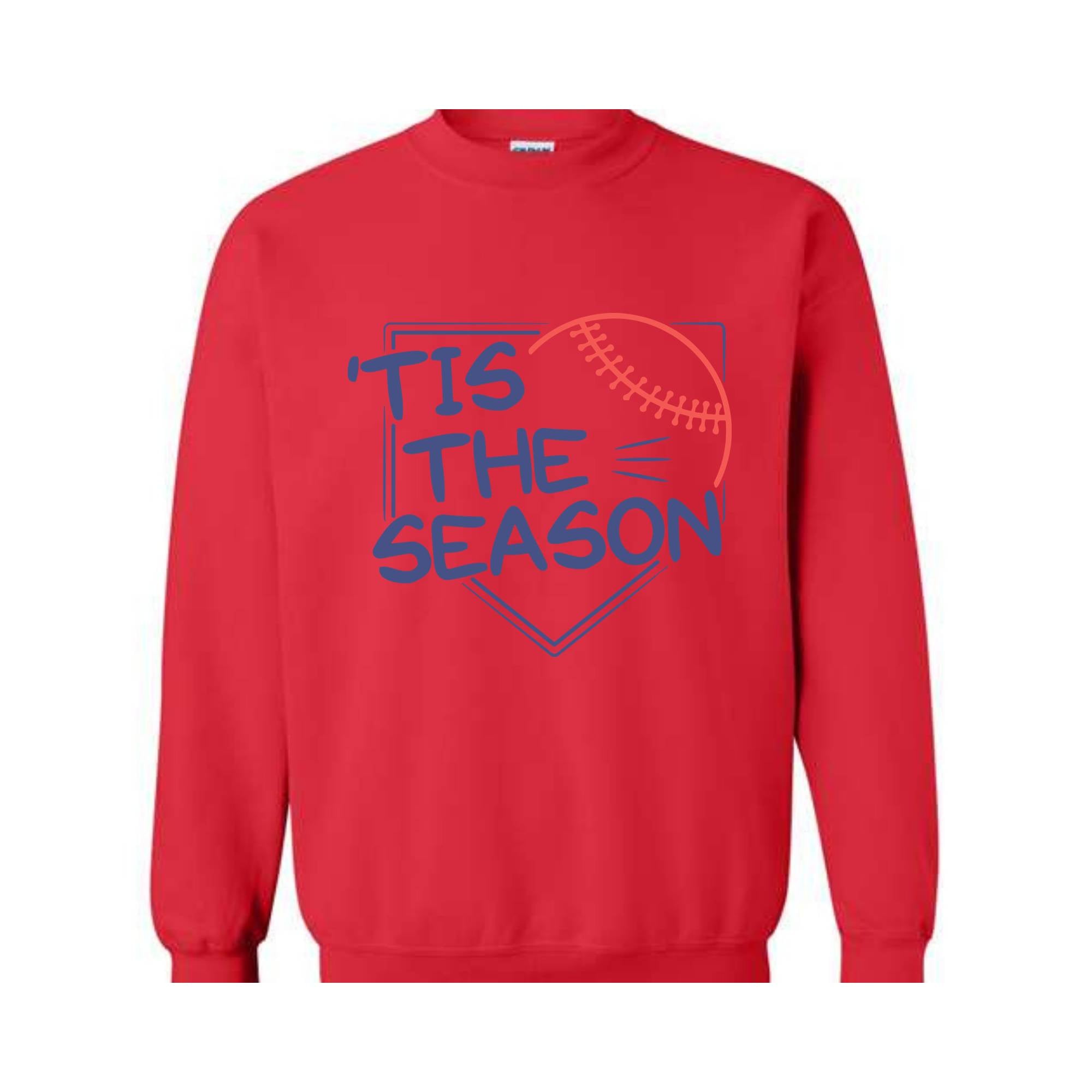 Tis The Season Baseball Sweahirt, Women's Aesthetic Baseball Sweatshirt, Baseball Player Gifts, Baseball Mom Sweatshirt, Baseball Team Tshir