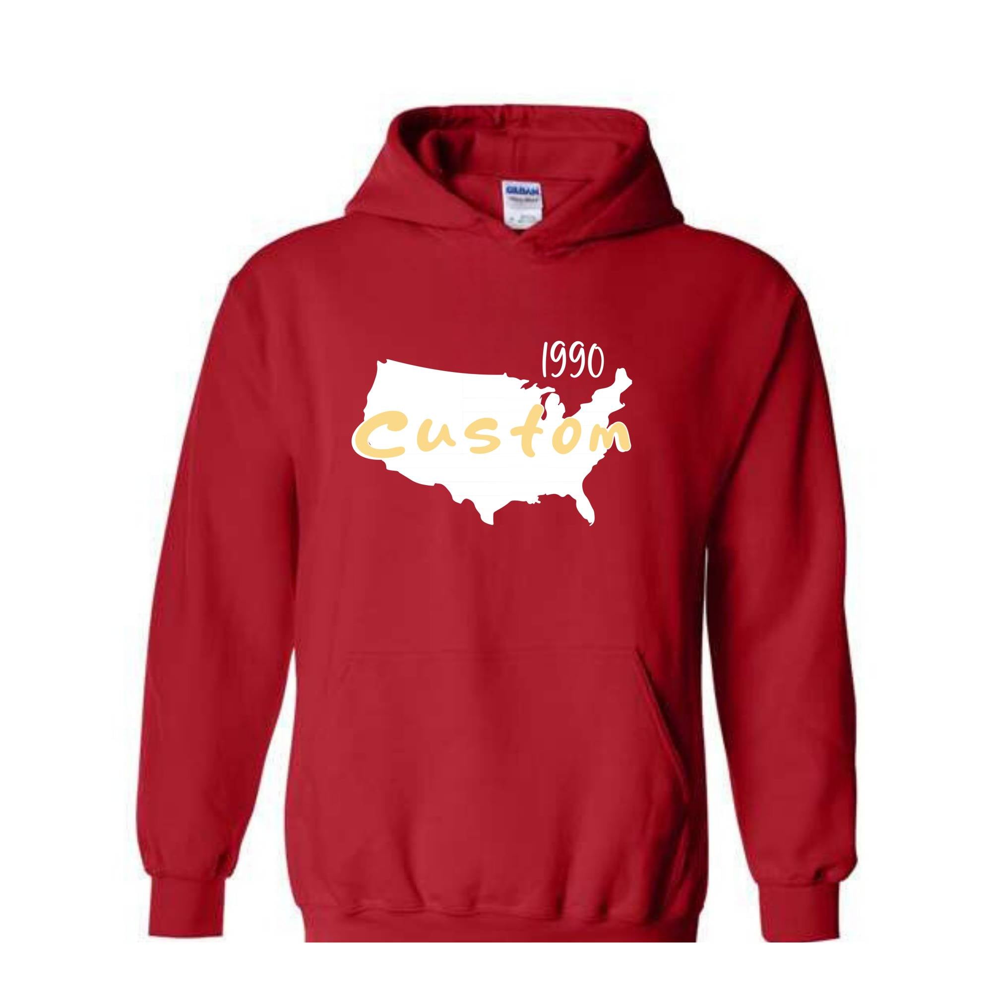 Custom your State Hoodie, States Hoodie, Taxes Hoodie, Boston Hoodie, States Name, Custom Date the state was founded Hoodie