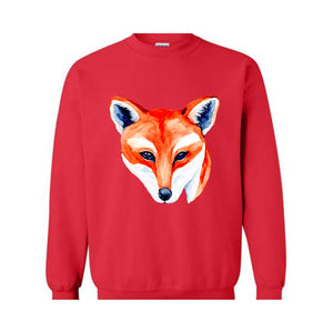 Fox Lover Sweatshirt, Cute Fox Sweatshirt, Fox Sweater, Fox Hoodie, Wild Animal Lover Sweatshirt, Animal Lover Sweatshirt