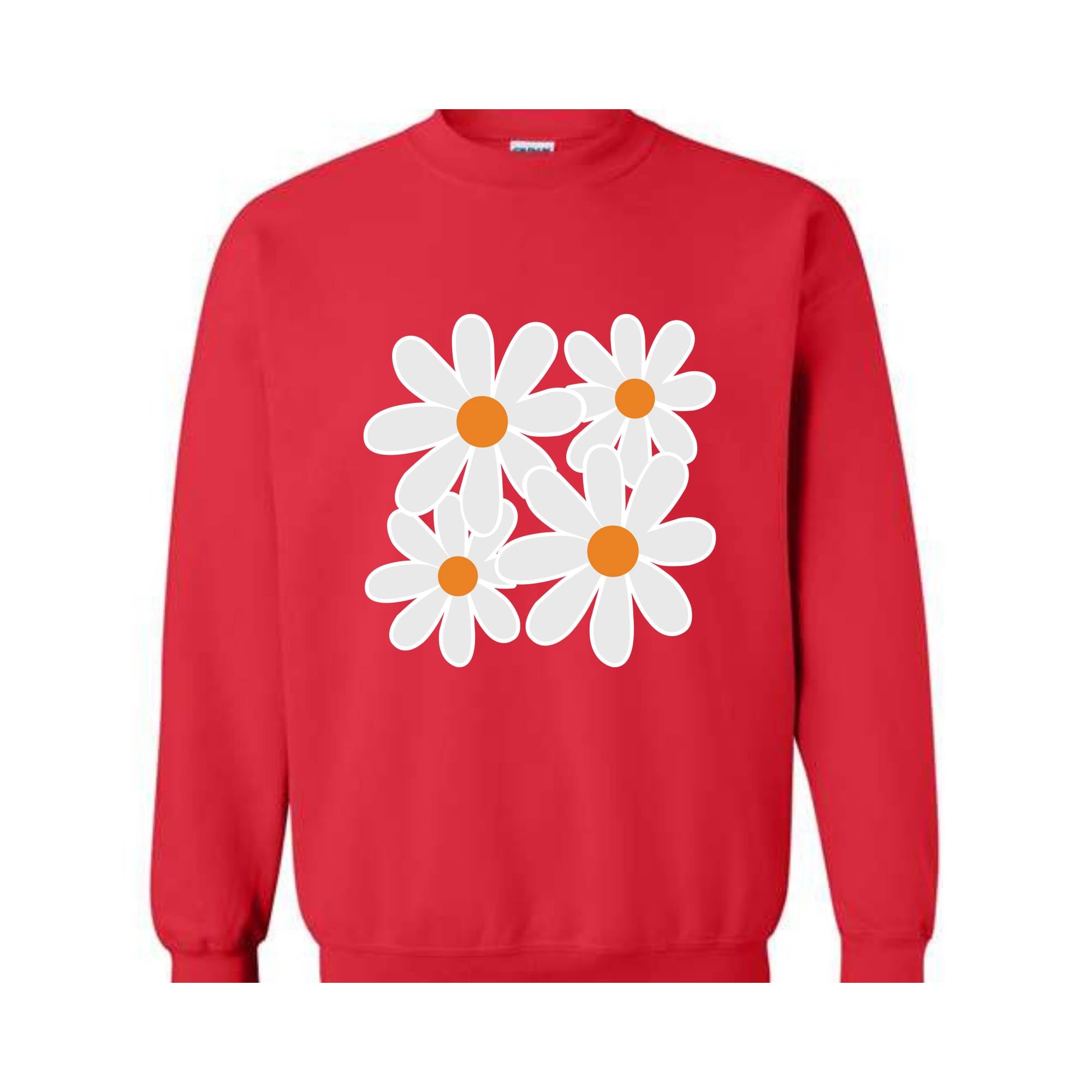 Boho Flowers Sweatshirt, Wildflower Sweatshirt, Floral Sweatshirt, Flower Lovers Sweatshirt, Boho Sweatshirt