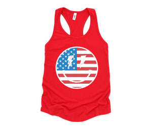 USA Smiley Face Tank Top, Usa Shirt, July 4th Tank, Women's 4th Of July Tank Top, Patriotic Tank Top, America Gifts