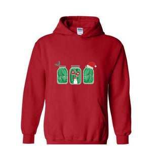 Pickles Christmas Sweatshirt, Pickles Sweatshirt, Pickle Lover Gift, Christmas Sweatshirt, Foodie Sweatshirt, Christmas Mom Sweatshirt