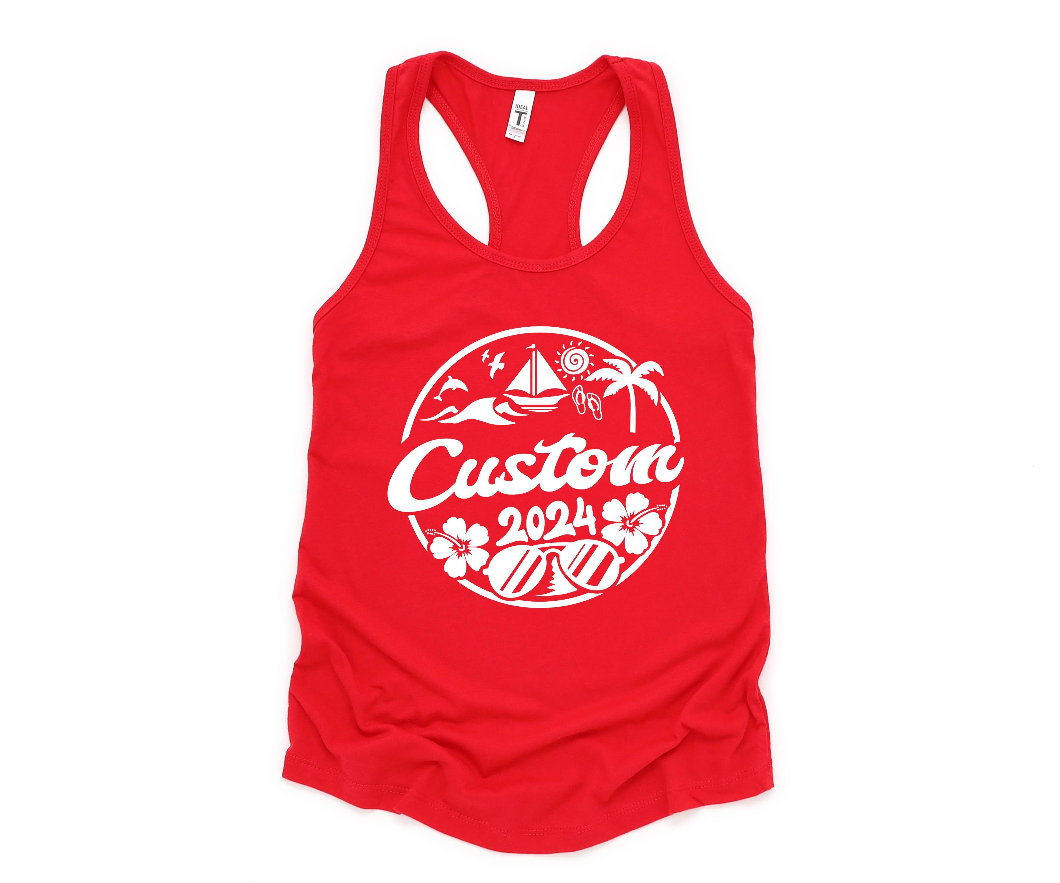 Custom Beach Trip Tank, Personalized Beach Trip Tank, Beach Fan Tank Top, Holiday Tank, Custom Vacation Tank, Custom Travel Tank