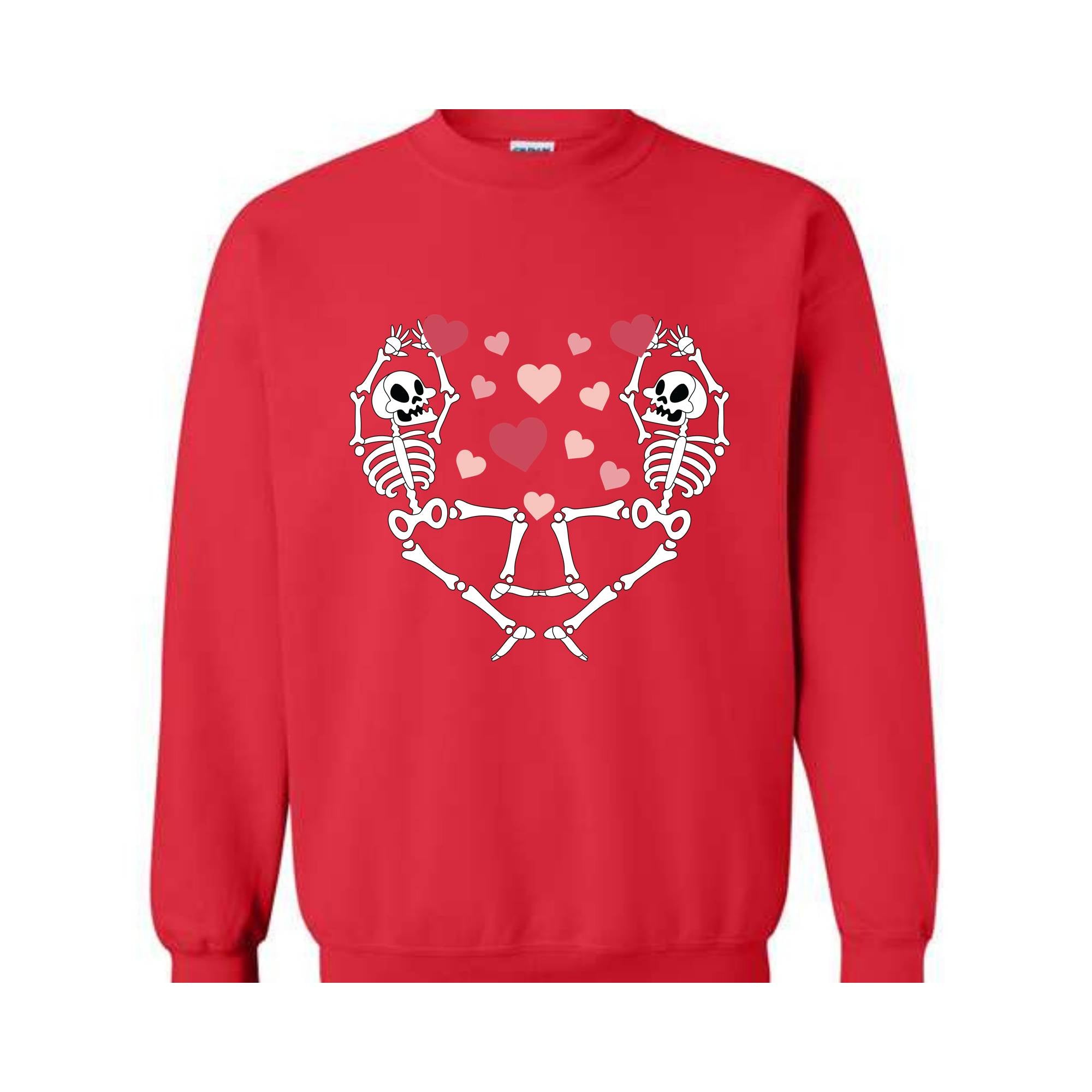 Dancing Skeletons Valentine's Sweatshirt, Retro Valentine's Sweatshirt, Valentine's Sweatshirt, XOXO Sweatshirt