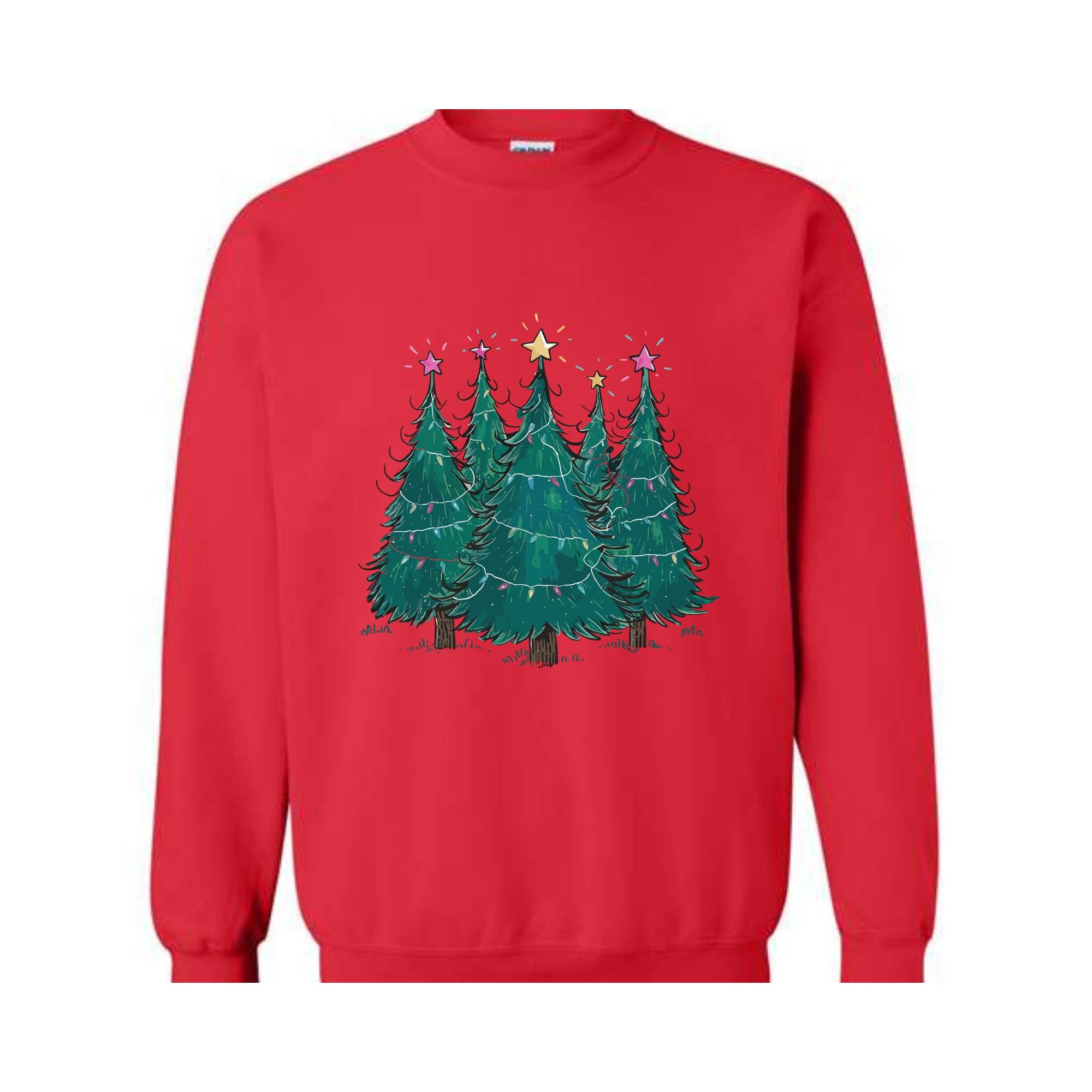 Christmas Trees Sweatshirt, Christmas Shirts For Women, Christmas Sweater, Shirts For Christmas