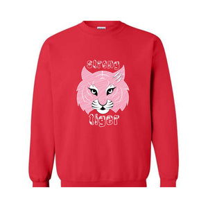 Tiger Sweater, Trendy Sweater, Pink Tiger, Resistance Tiger Sweatshirt, Strong Tiger Sweater, Strong and Resistant Qualities