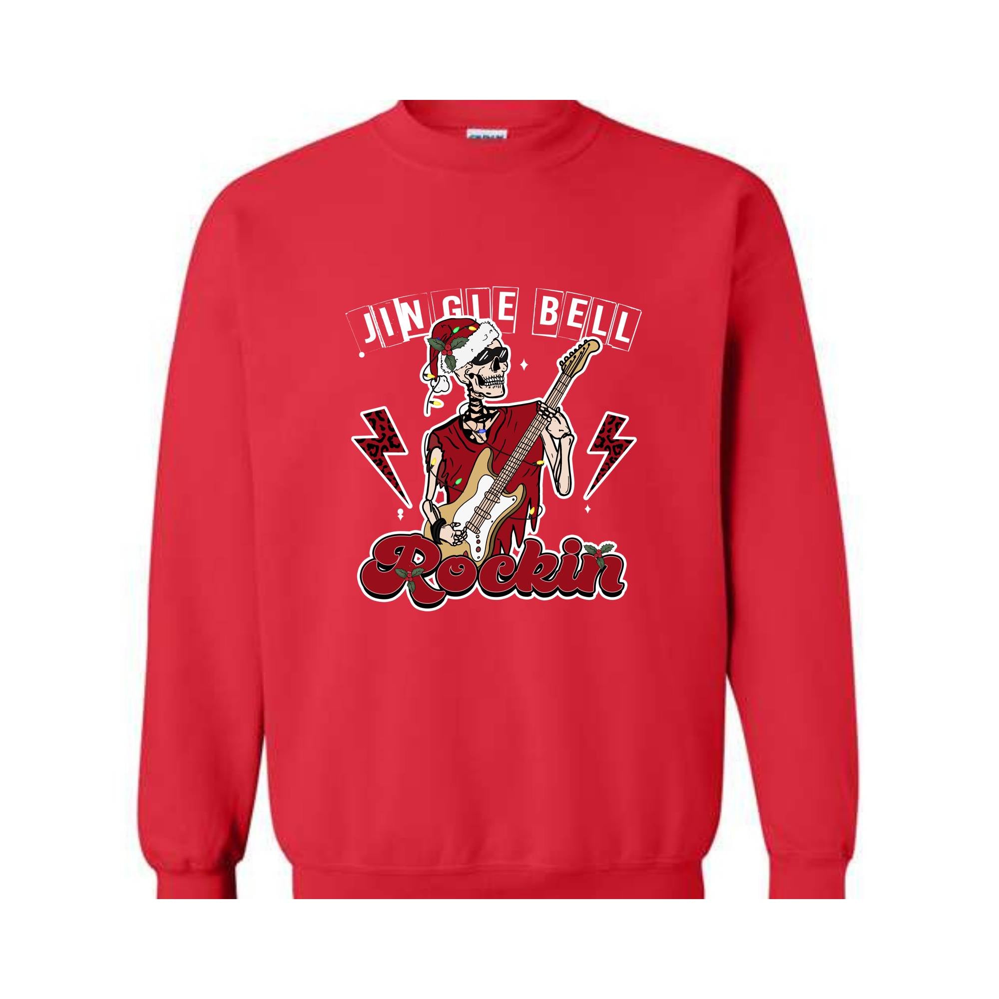 Jingle Bell Rockin Sweatshirt, Christmas Sweatshirt, Christmas Gifts, Christmas Rock Sweatshirt