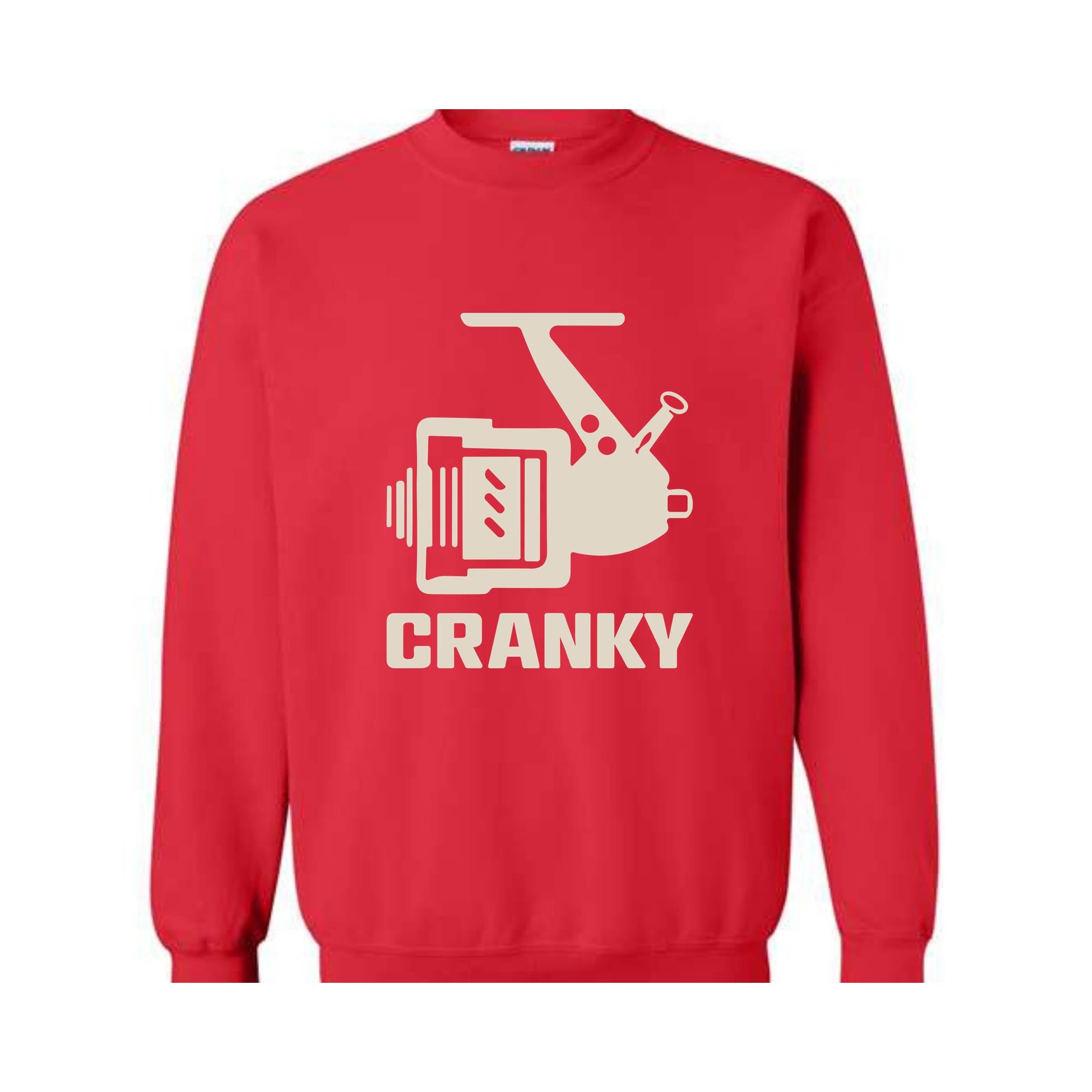 Cranky Sweatshirt, Gift for Husband, Fish Lover